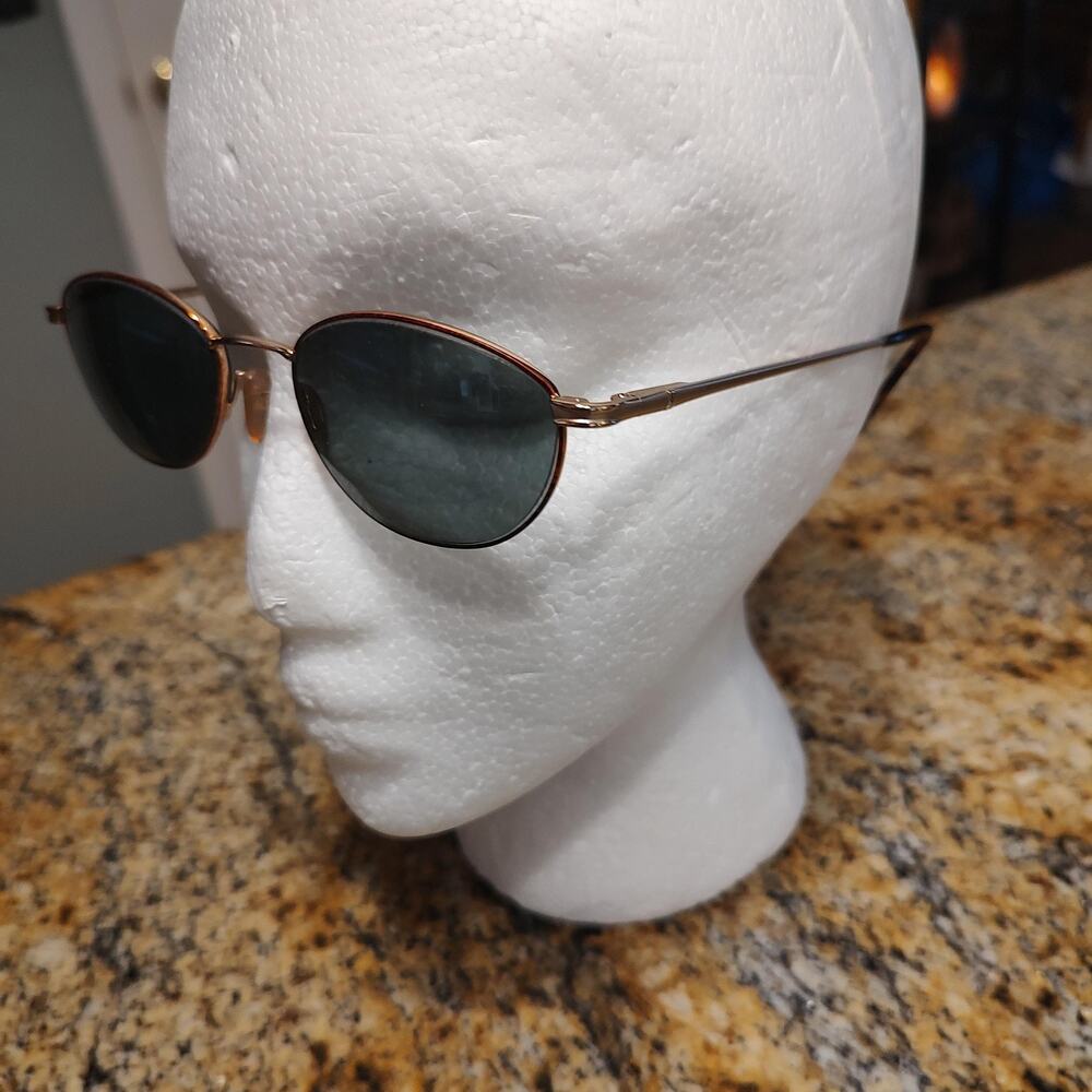 Evan Picone Sunglasses Oval Gold Metal FRAMES ONLY Mens Womens EP969 140mm